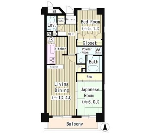 アミ浜田山の物件間取画像